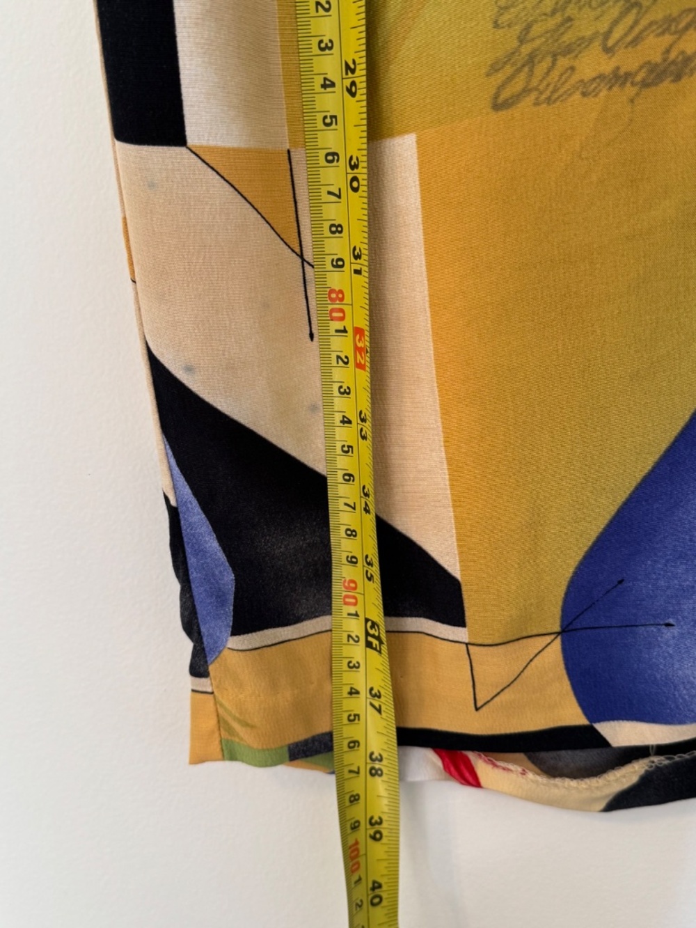Vintage Conrad C Collection Abstract Print Maxi Skirt - Picture 8 of 10